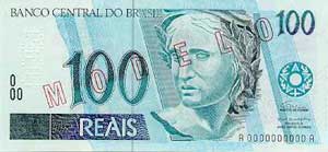 R$100 real note front