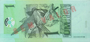 R$1 note back